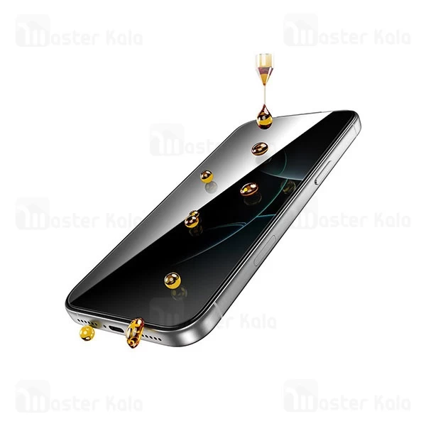 گلس حریم شخصی تمام صفحه تمام چسب آیفون گرین لاین Apple iPhone 17 Pro Max Green Lion 9H Steve Privacy