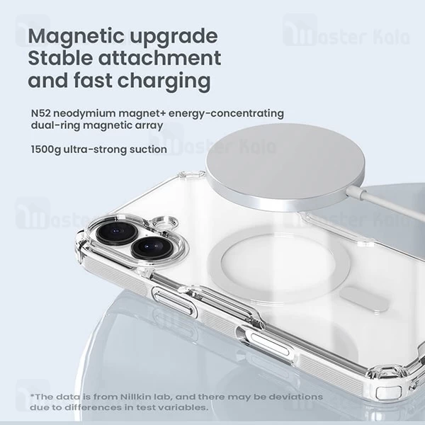 قاب محافظ مگ سیف نیلکین آیفون Apple iPhone 17 Nillkin Nature TPU Pro Magnetic Case
