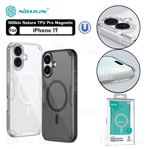 قاب محافظ مگ سیف نیلکین آیفون Apple iPhone 17 Nillkin Nature TPU Pro Magnetic Case