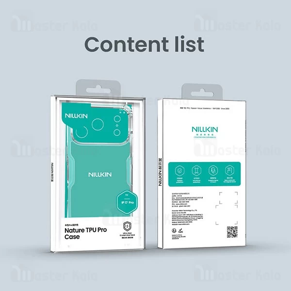 قاب محافظ نیلکین آیفون Apple iPhone 17 Pro Nillkin Nature TPU Pro Series case