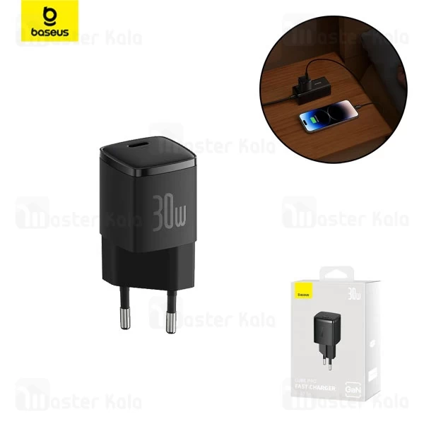 شارژر دیواری فست شارژ بیسوس Baseus Cube Pro GaN 30W CCXF000301 توان 30 وات