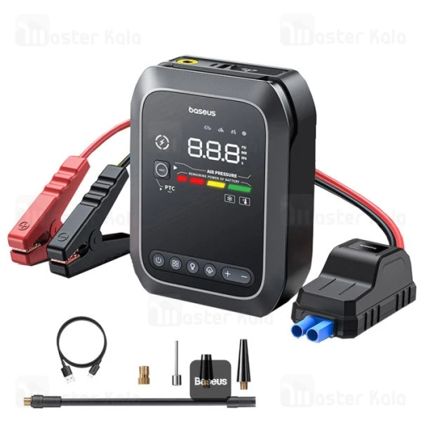 پاوربانک 30000 و کمپرسور باد و جامپ استارتر بیسوس Baseus PrimeTrip BS-CH014 C00245903111 با چراغ قوه