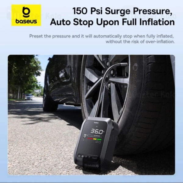 پاوربانک 30000 و کمپرسور باد و جامپ استارتر بیسوس Baseus PrimeTrip BS-CH014 C00245903111 با چراغ قوه