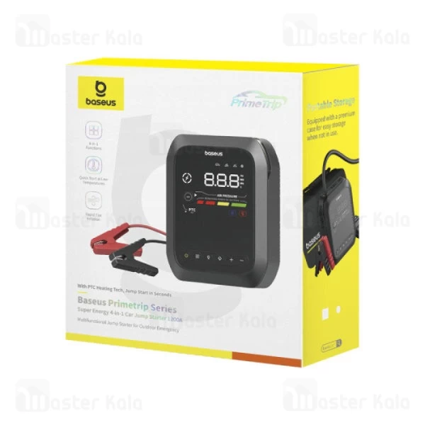 پاوربانک 30000 و کمپرسور باد و جامپ استارتر بیسوس Baseus PrimeTrip BS-CH014 C00245903111 با چراغ قوه