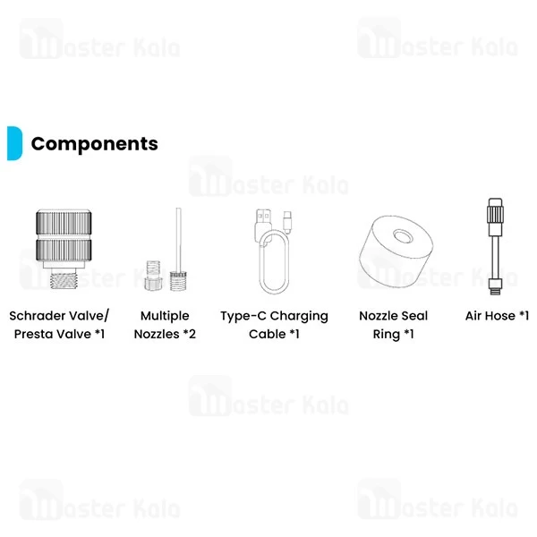 کمپرسور باد دوچرخه و موتور پاورولوژی Powerology PSM018