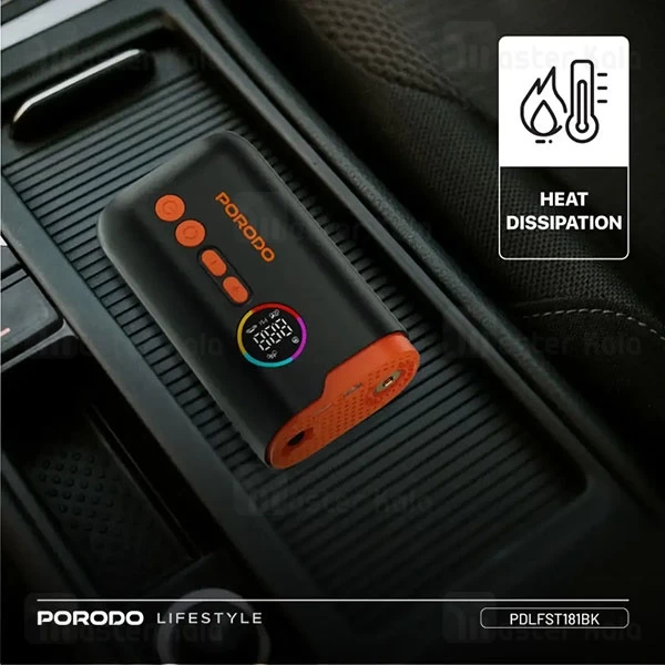 کمپرسور باد پرودو Porodo PD-LFST181 Lifestyle Air Inflator همراه با چراغ قوه