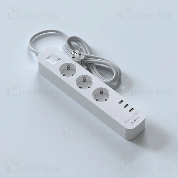 چند راهی برق و شارژر هادرون Hadron P323 دارای 3 پورت