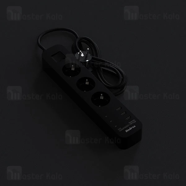 چند راهی برق و شارژر هادرون Hadron P323 دارای 3 پورت