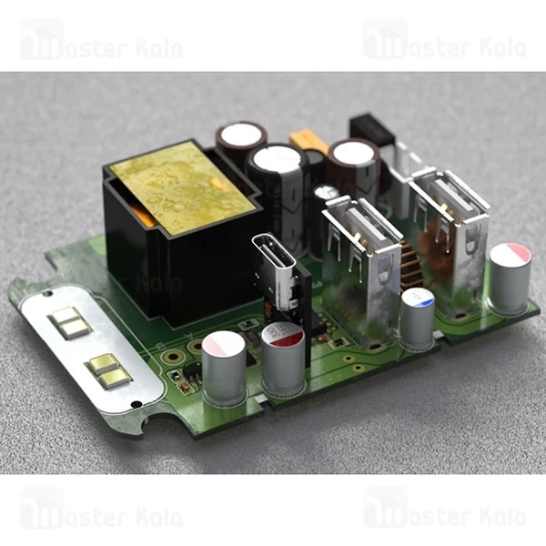 چند راهی برق و شارژر هادرون Hadron P343 GAN دارای 3 پورت