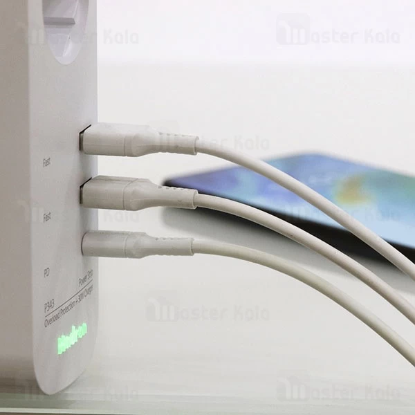 چند راهی برق و شارژر هادرون Hadron P343 GAN دارای 3 پورت