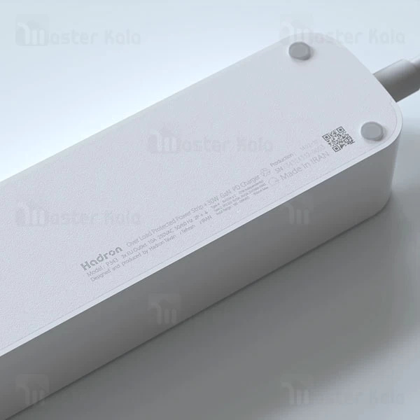 چند راهی برق و شارژر هادرون Hadron P343 GAN دارای 3 پورت