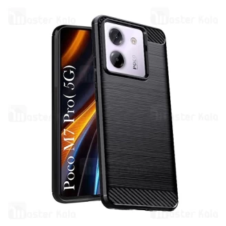 قاب فیبر کربنی شیائومی Xiaomi Poco M7 Pro 5G Rugged Armor Fiber Carbon