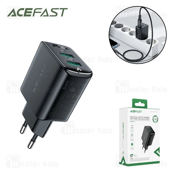 شارژر دیواری ایس فست ACEFAST A33 QC18W Fast Charger توان 18 وات