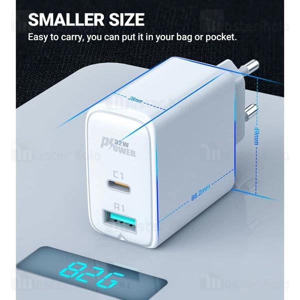 شارژر دیواری ایس فست ACEFAST A5 PD32W Fast Charger توان 32 وات