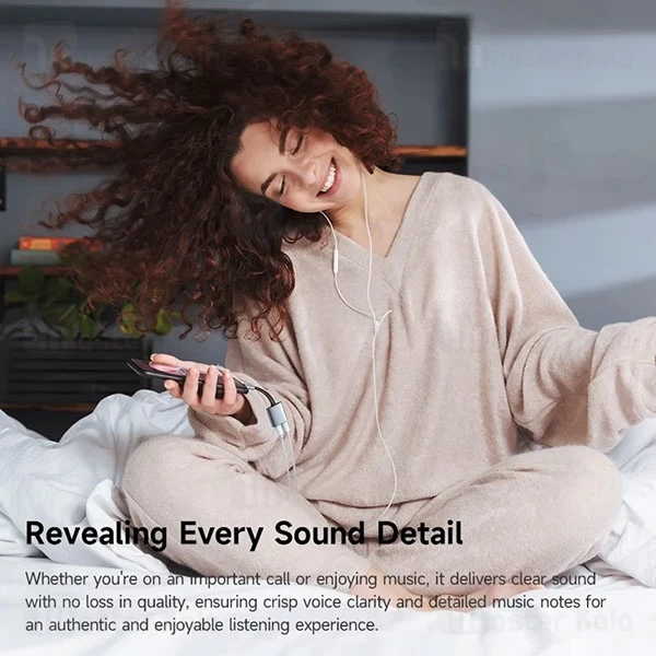 تبدیل Type C اتصال همزمان هندزفری و شارژر Mcdodo CA-3370 Audio Adapter Type C توان 60 وات