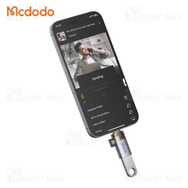 تبدیل OTG تایپ سی به USB3.0 و رم ریدر مک دودو Mcdodo OT-7600