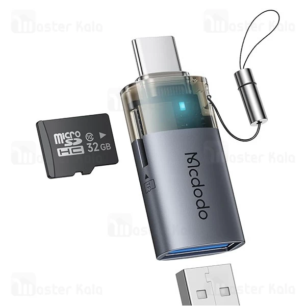 تبدیل OTG تایپ سی به USB3.0 و رم ریدر مک دودو Mcdodo OT-7600