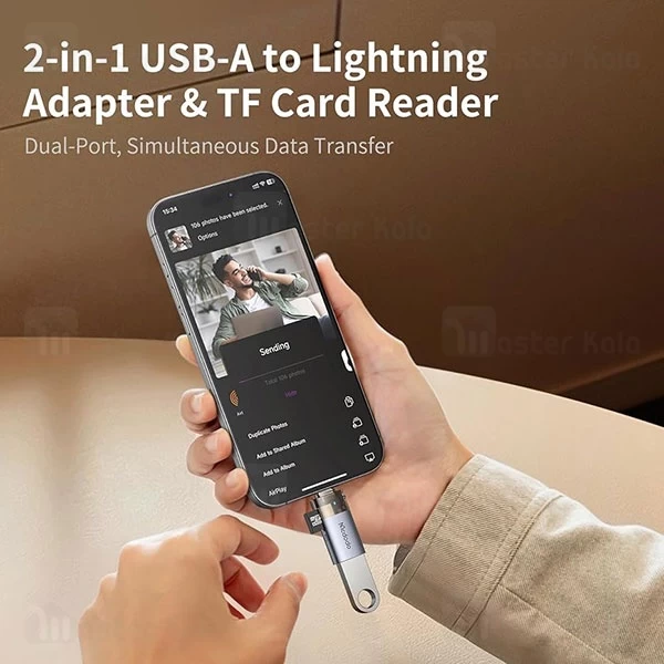 تبدیل OTG لایتنینگ به USB3.0 و رم ریدر مک دودو Mcdodo OT-7850