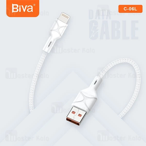 کابل لایتنینگ بیوا Biva C-06L طول 1 متر شدت جریان 2.4 آمپر
