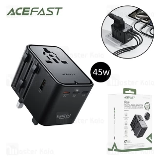شارژر دیواری و مبدل برق ایس فست ACEFAST Z8 PD45W GaN Fast Charger توان 45 وات