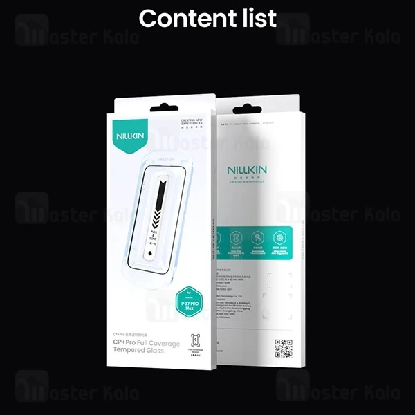 گلس تمام صفحه تمام چسب آیفون Apple iPhone 17 Pro Max Nillkin CP+ Pro