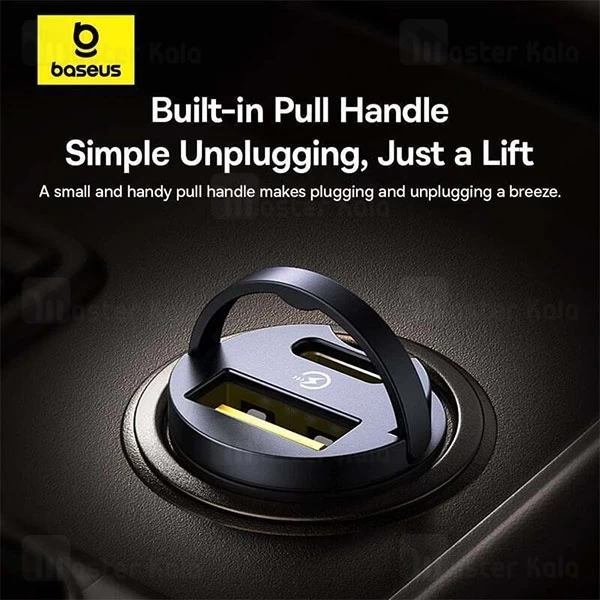 شارژر فندکی فست شارژ بیسوس Baseus Tiny Star C00035001121-02 توان 30 وات