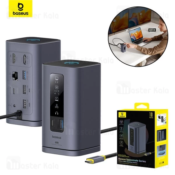 هاب 11 پورت مک بوک بیسوس Baseus BS-OH174 Spacemate B00568102813