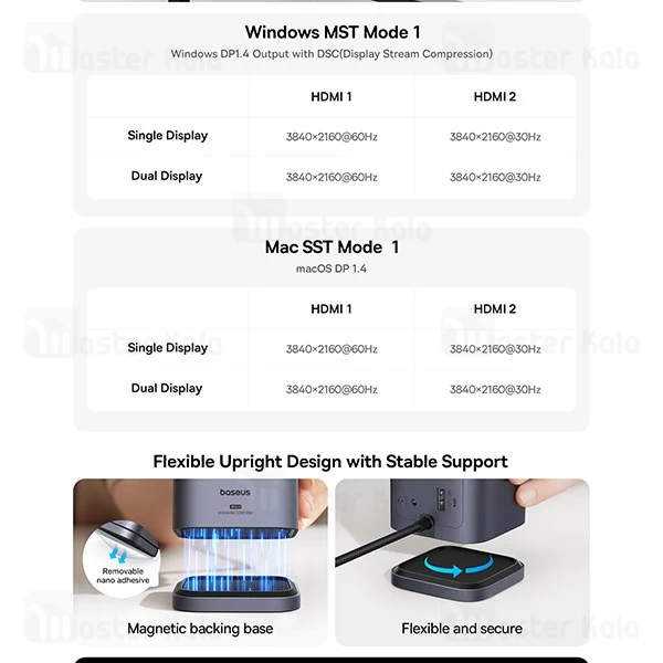 هاب 11 پورت مک بوک بیسوس Baseus BS-OH174 Spacemate B00568102813