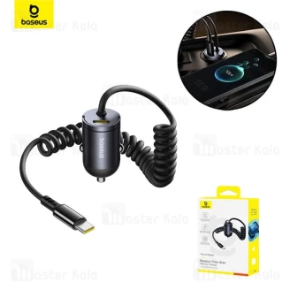 شارژر فندکی بیسوس Baseus Tiny Star Mini Car Charger C00035001121-01 توان 30 وات همراه با کابل متصل