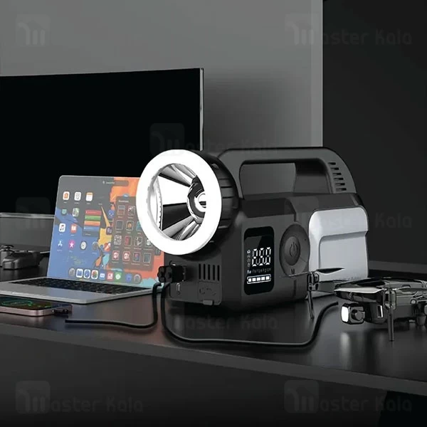 پاوربانک 24000 و کمپرسور باد و جامپ استارتر خودرو گرین لاین Green Lion Savior 12V Jump Starter