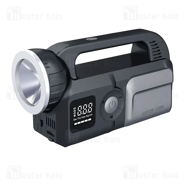 پاوربانک 24000 و کمپرسور باد و جامپ استارتر خودرو گرین لاین Green Lion Savior 12V Jump Starter