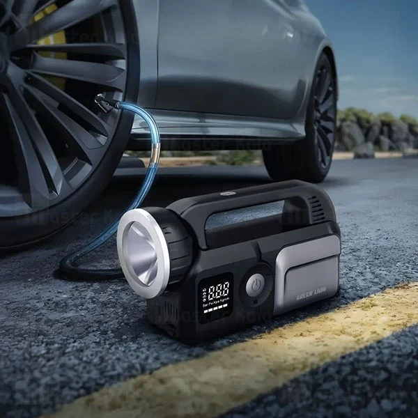 پاوربانک 24000 و کمپرسور باد و جامپ استارتر خودرو گرین لاین Green Lion Savior 12V Jump Starter