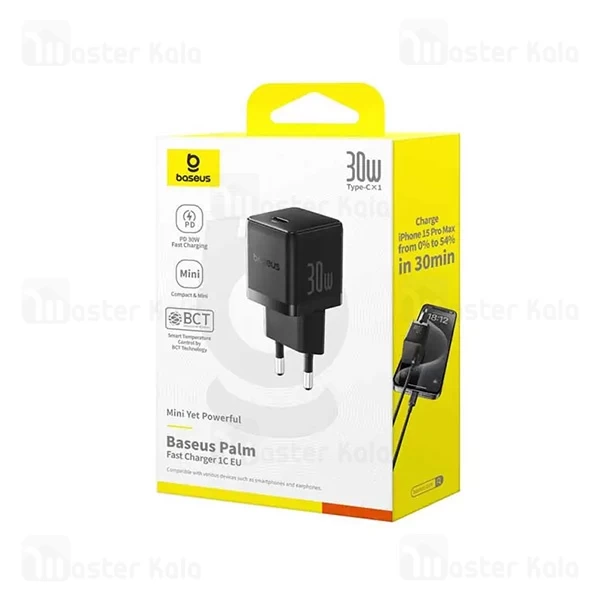 شارژر دیواری بیسوس Baseus Palm 30W P1011160A213-00 توان 30 وات