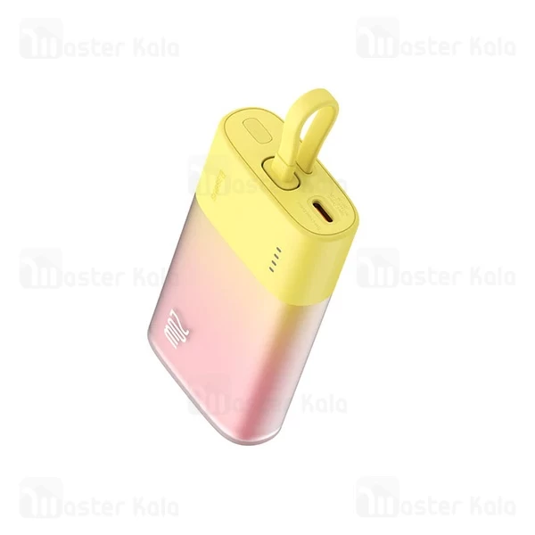 پاوربانک 5200 بیسوس Baseus P10055601513-01 Popsicle توان 20 وات با کابل متصل