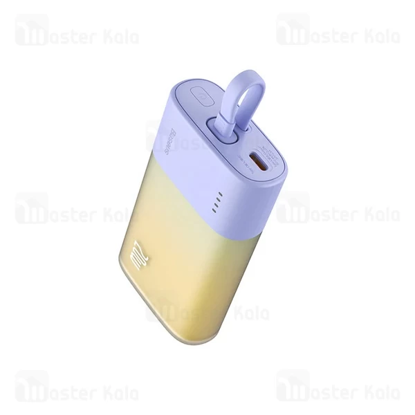 پاوربانک 5200 بیسوس Baseus P10055601513-01 Popsicle توان 20 وات با کابل متصل
