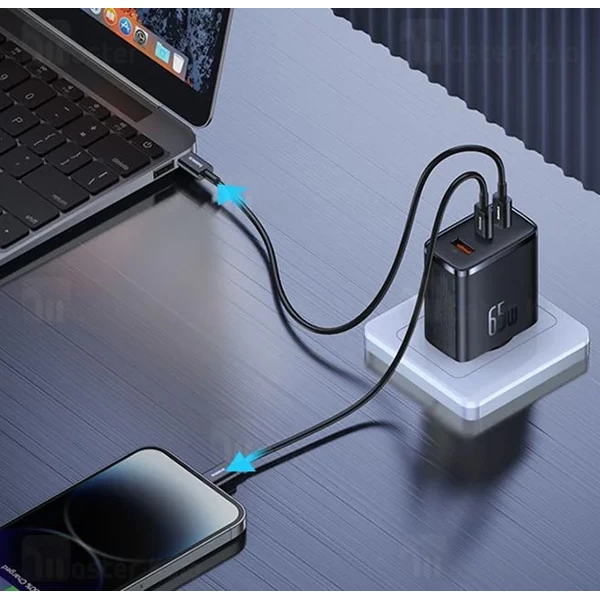 شارژر دیواری بیسوس Baseus Cube Pro P10152651113-00 توان 65 وات
