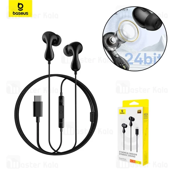 هندزفری سیمی Type C بیسوس Baseus CZ20 Encok Large Moving Coils A00171400113-00