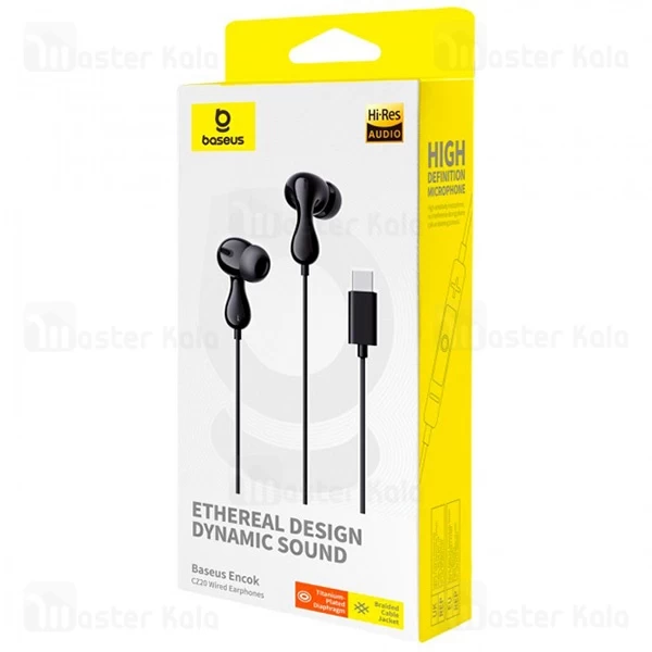 هندزفری سیمی Type C بیسوس Baseus CZ20 Encok Large Moving Coils A00171400113-00