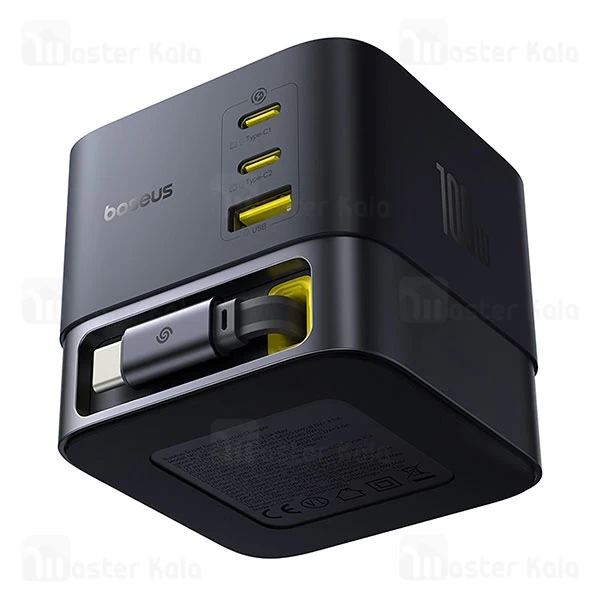 هاب شارژر 3 پورت بیسوس Baseus P10164001123 Super GaN 100W توان 100 وات