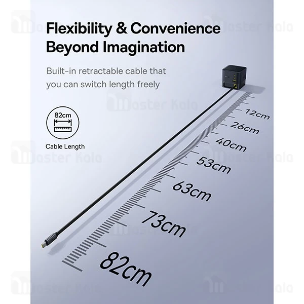 هاب شارژر 3 پورت بیسوس Baseus P10164001123 Super GaN 100W توان 100 وات