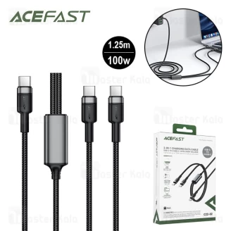 کابل دو سر Type-C ایس فست ACEFAST C22-02 طول 1.25 متر توان 100 وات
