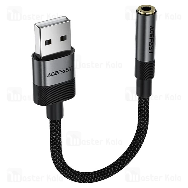 کابل تبدیل USB به پورت AUX ایس فست ACEFAST J13 طول 15 سانتی متر