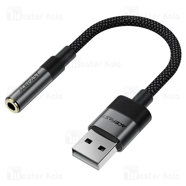 کابل تبدیل USB به پورت AUX ایس فست ACEFAST J13 طول 15 سانتی متر