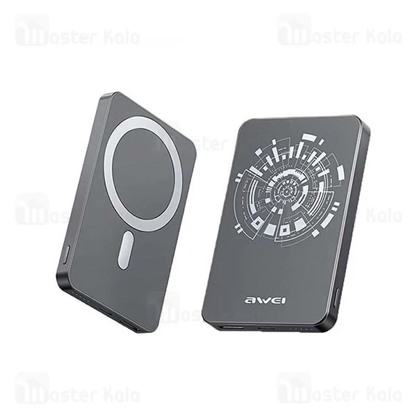 پاوربانک وایرلس فوق نازک 10000 مگنتی اوی Awei P113K توان 22.5 وات