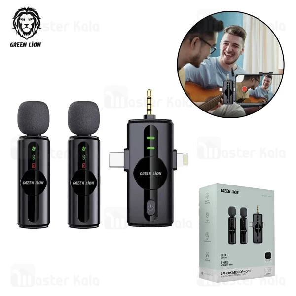 میکروفون بی سیم گرین لاین Green Lion GM-80X GNGM80XMICBK