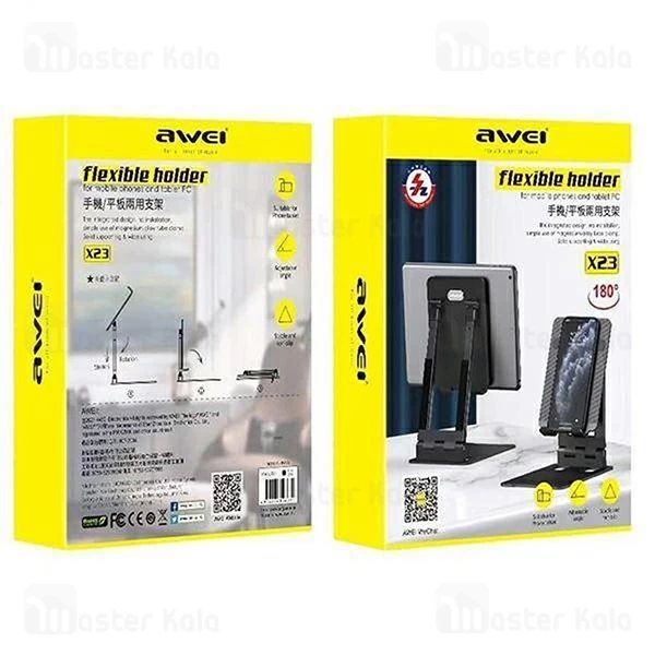 هولدر و پایه نگهدارنده رومیزی اوی Awei X23 مناسب گوشی و تبلت