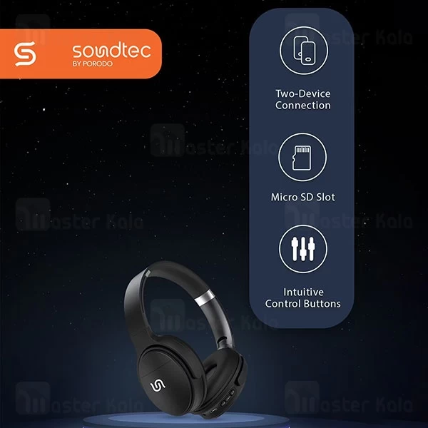 هدفون بلوتوث پرودو Porodo Soundtec Limited Wireless Headphone PD-STWLEP018 رم خور