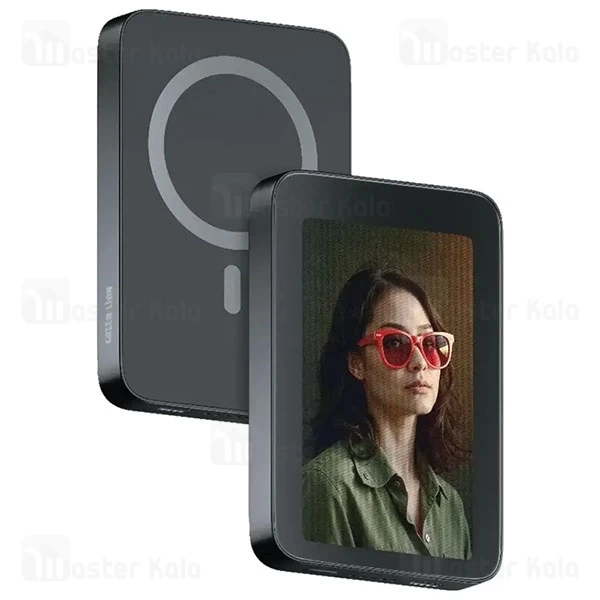 پاوربانک وایرلس 5000 مگ سیف گرین لاین Green Lion Frame GNPWRFMPBBL توان 20 وات