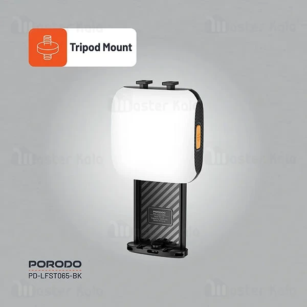 چراغ گیره ای شارژی پرودو Porodo PD-LFST065-BK Clip-On Fill Light