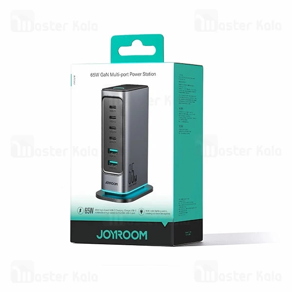 هاب شارژر 6 پورت جویروم Joyroom JR-TCM02 GaN توان 65 وات